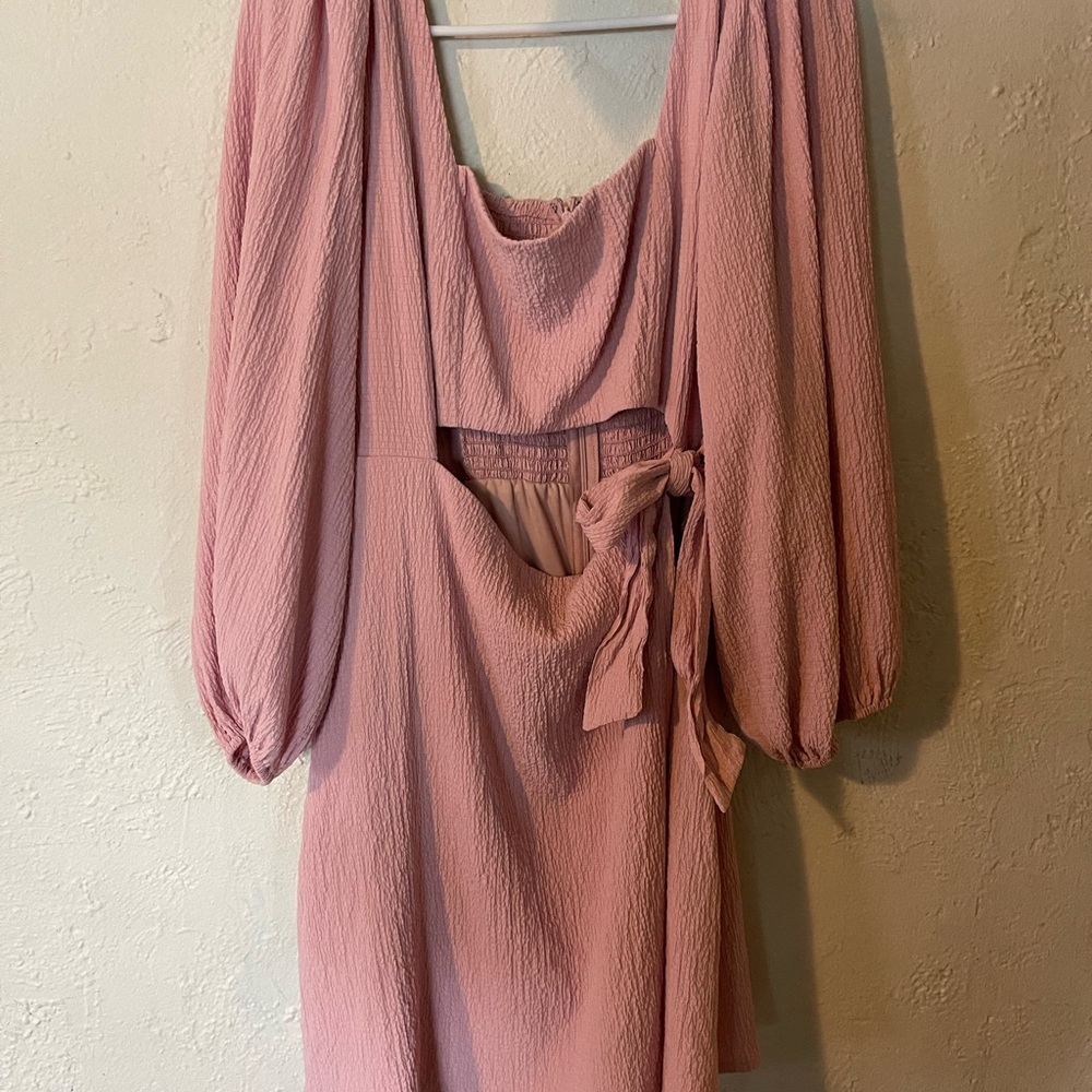 ASTR Cut Out Wrap Dress With Slit - Picture 2 of 8